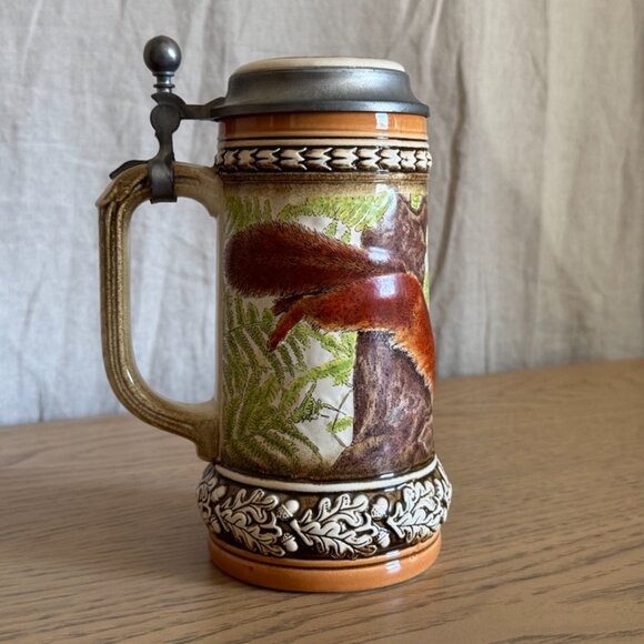 Vintage Gerz Beer Stein with Squirrels - Picture 8 of 9